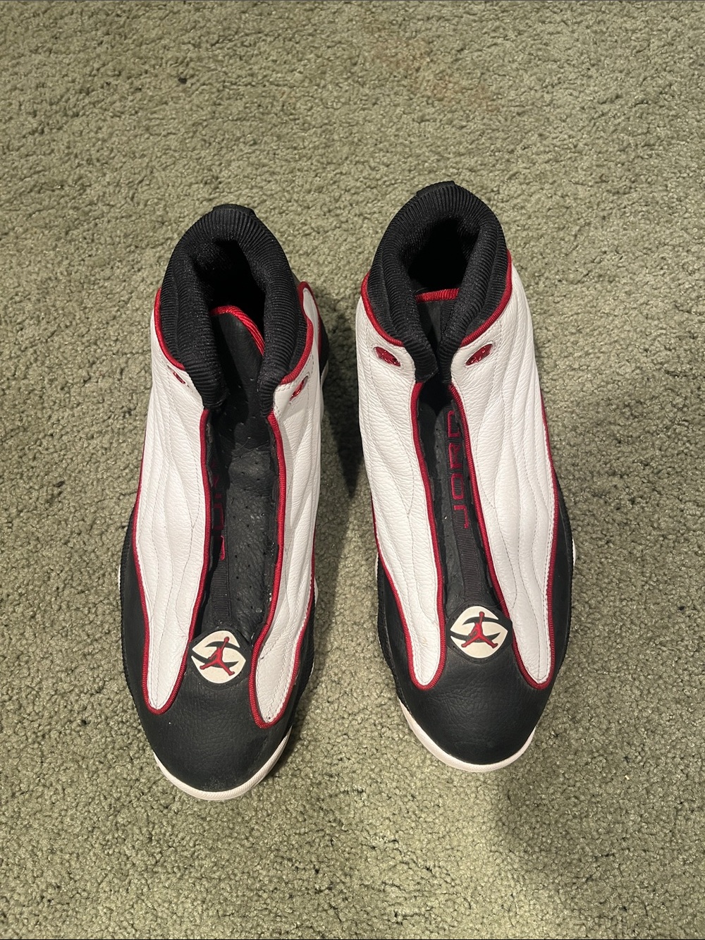Jordan Men’s Sneakers — White / Black / Red - Picture 2 of 7
